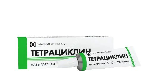 ТЕТРАЦИКЛИН мазь глазн. (туба) 1% - 10г N1 (Татхимфармпрепараты, РФ)