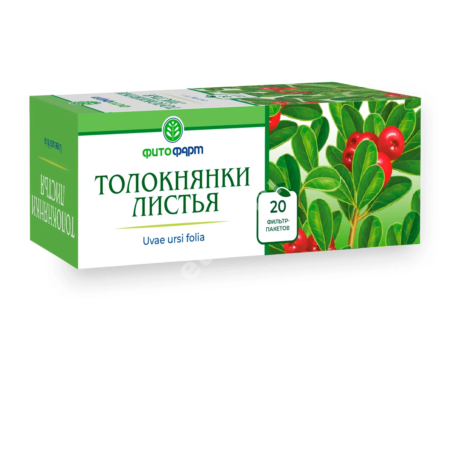 ТОЛОКНЯНКИ ЛИСТЬЯ сырье (фильтр-пак.) 1.5г N20 (ФИТОФАРМ, РФ)
