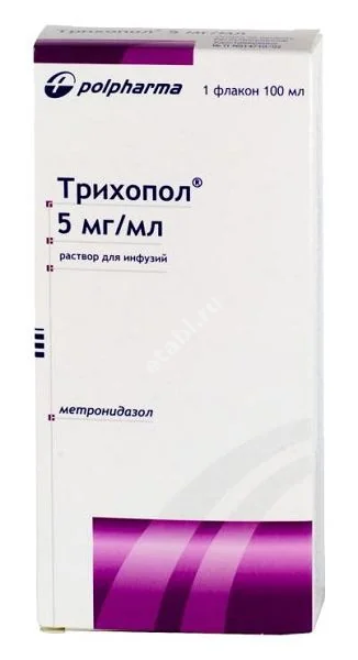 ТРИХОПОЛ р-р д/инф. (фл.) 0.5% - 100мл N1 (АКРИХИН, ПОЛЬША)