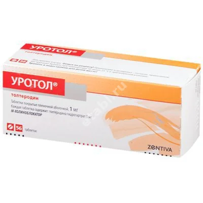 УРОТОЛ табл. п.п.о. 1мг N56 (САНОФИ, ЧЕХИЯ)