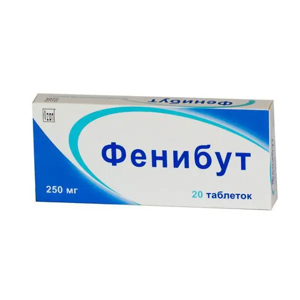 ФЕНИБУТ таблетки 250мг N20 ОЗОН РФ:  в Белгороде по цене по цене .