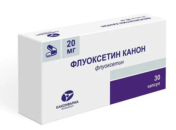 ФЛУОКСЕТИН капс. 20мг N30 (КАНОНФАРМА, РФ)