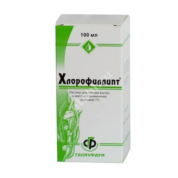 ХЛОРОФИЛЛИПТ р-р спирт. д/внутр. наруж. прим. (фл.) 1% - 100мл N1 (Галичфарм, УКРАИНА)
