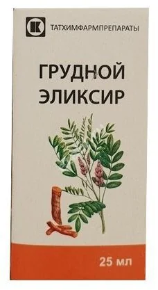 ГРУДНОЙ ЭЛИКСИР р-р д/внутр. прим. (фл.) 25мл N1 (ТАТХИМФАРМПРЕПАРАТЫ, РФ)