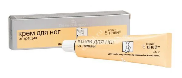 5 ДНЕЙ крем для стоп от трещин 35г (Санкт-Петербургская Ф.Ф., РФ)
