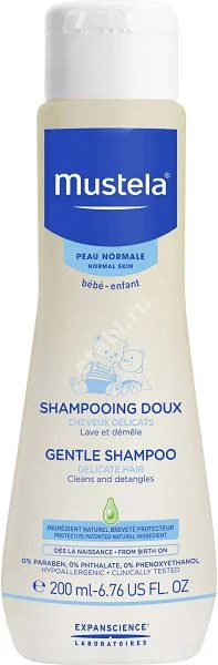 МУСТЕЛА (MUSTELA) Bebe шампунь мягкий детский 200мл (Лаборатория Экспансьянс, ФРАНЦИЯ)