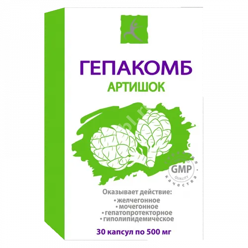 АРТИШОК ЭКСТРА капс. 0.5г N30 (ФАРМАКОР, РФ)