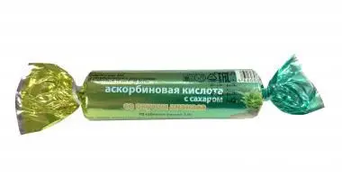 АСКОРБИНОВАЯ КИСЛОТА с сах. табл. (крутка) N10 Ананас (Экотекс, РФ)