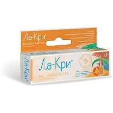 ЛА-КРИ бальзам для губ солнцезащит SPF15 12г (ВЕРТЕКС, РФ)