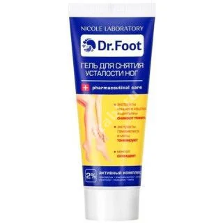 ДОКТОР ФУТ (Dr. Foot) гель для снятия усталости ног 75мл (НИКОЛЬ, РФ)