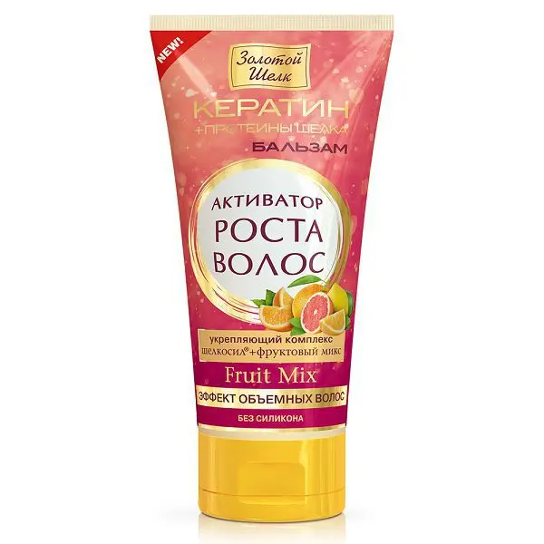 ЗОЛОТОЙ ШЕЛК Активатор роста бальзам для волос эффект объемных волос 170мл (ЭЛЬД, РФ)