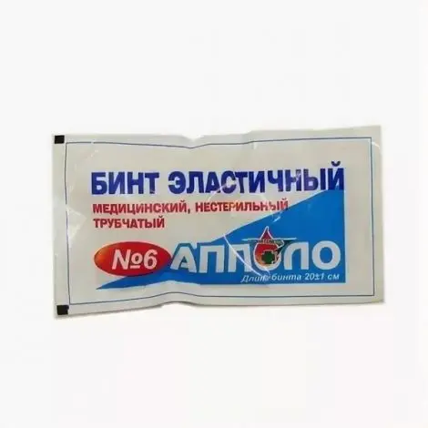 БИНТ ФИКСИРУЮЩИЙ Эластичный трубчатый сетчатый р.6 (Апполо, РФ)