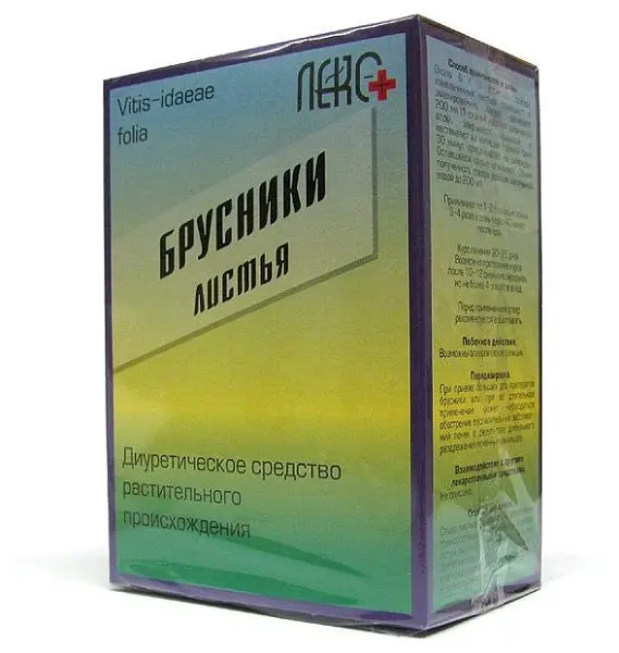 БРУСНИКИ ЛИСТЬЯ сырье 50г N1 (Лек С +, РФ)