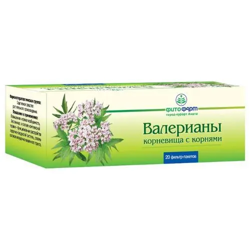 ВАЛЕРИАНЫ КОРНЕВИЩА сырье (фильтр-пак.) 1.5г N20 (ФИТОФАРМ, РФ)