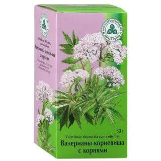 ВАЛЕРИАНЫ КОРНЕВИЩА сырье 50г N1 (КРАСНОГОРСКЛЕКСРЕДСТВА, РФ)