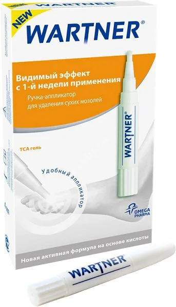 ВАРТНЕР ручка-аппликатор д/удал. мозолей 4мл (БИТТНЕР, НИДЕРЛАНДЫ)