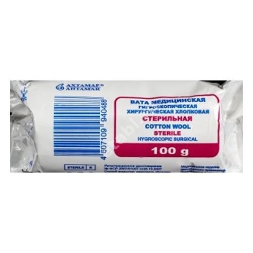 ВАТА хирургич. стер. 100г (Ахтамар, РФ)