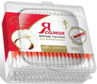 ВАТНЫЕ ПАЛОЧКИ (банк.) N300 (КОТТОН КЛАБ, РФ/КИТАЙ)