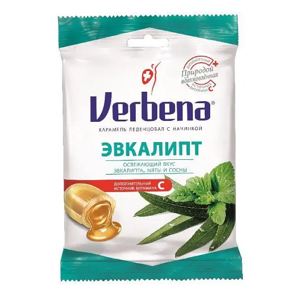 ВЕРБЕНА карамель 60г Эвкалипт (АйДиСи, СЛОВЕНИЯ)