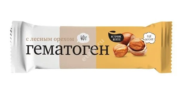 ГЕМАТОГЕН Народный 40г с лесным орехом (Сибирское Здоровье, РФ)
