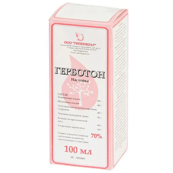 ГЕРБОТОН настойка (фл.) 100мл N1 (Гиппократ, РФ)