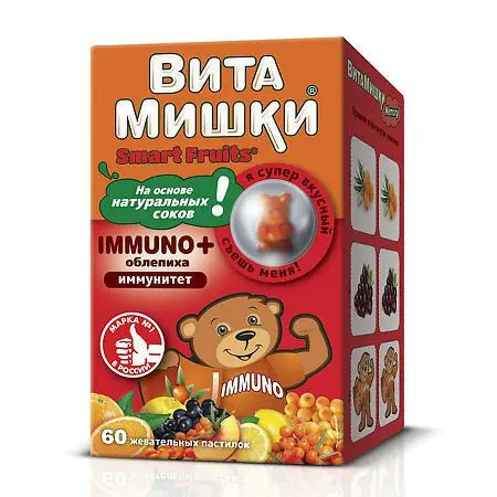 ВИТАМИШКИ Иммуно + пастилки жев. N60 (ФАРМАМЕД, РФ/ГЕРМАНИЯ/США)