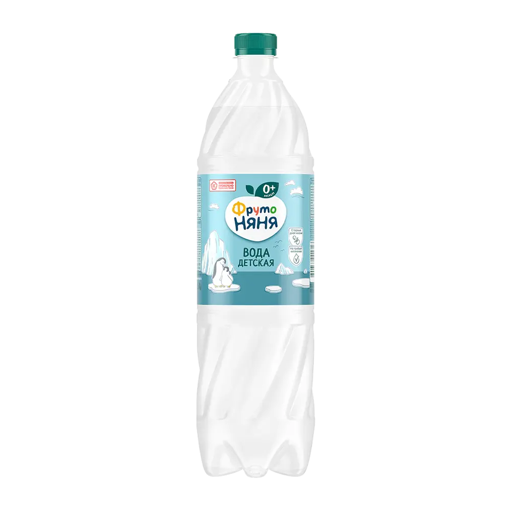 ВОДА ПИТЬЕВАЯ ДЕТСКАЯ ФрутоНяня негаз. (бут. п/э) 1.5л N6 (Прогресс, РФ)