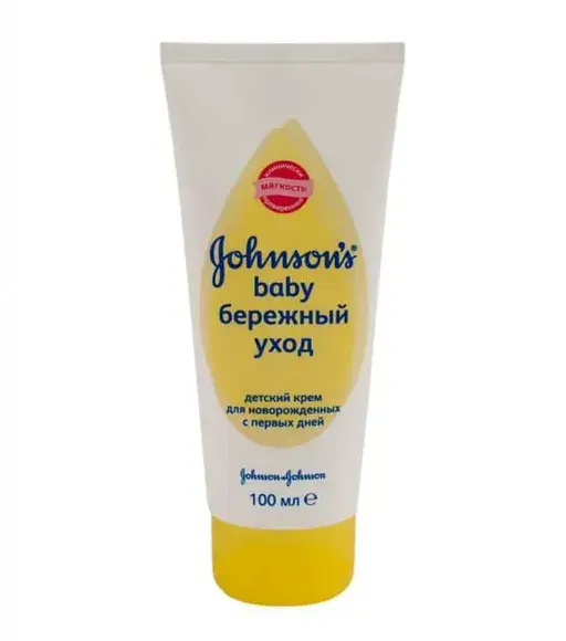 ДЖОНСОНС БЕБИ Бережный уход крем 0м+ 100мл (ДЖНС&ДЖНС, ИТАЛИЯ)
