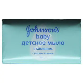 ДЖОНСОНС БЕБИ мыло с молоком 0м+ 100г (ДЖНС&ДЖНС, ИТАЛИЯ)