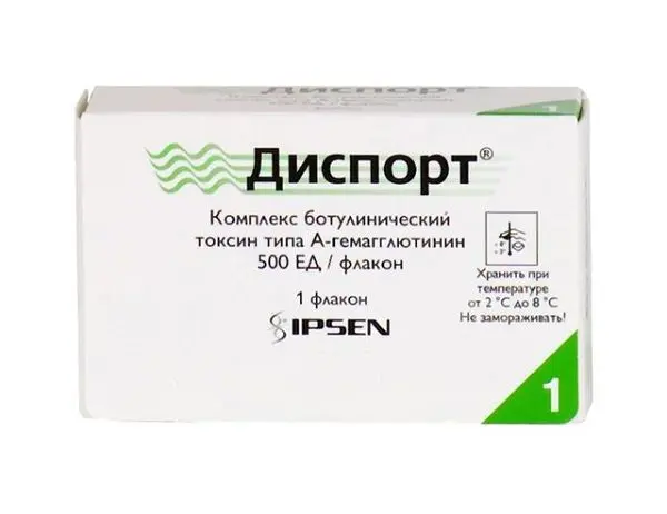 ДИСПОРТ лиоф. д/р-ра д/ин. (фл.) 500ЕД N1 (Ипсен Биофарм, ВЕЛИКОБРИТАНИЯ)