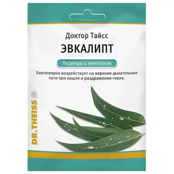 ДОКТОР ТАЙСС леденцы 50г Эвкалипт/Ментол (ДОКТОР ТАЙСС НАТУРВАРЕН, ГЕРМАНИЯ)