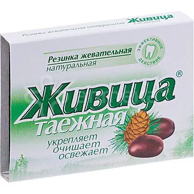 ЖИВИЦА ТАЕЖНАЯ жевательная резинка N5 (Алтайский Нектар, РФ)