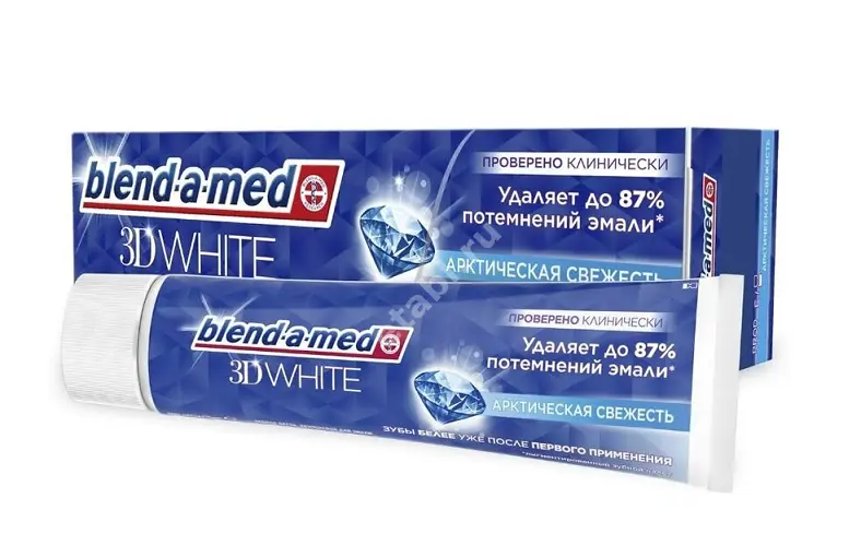 БЛЕНД-А-МЕД 3D White зубная паста Свежесть/Мятный поцелуй 100мл (ПРОКТЕР & ГЕМБЛ , ГЕРМАНИЯ)