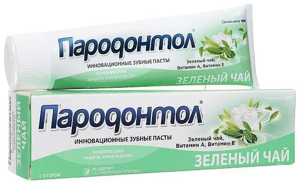 ПАРОДОНТОЛ зубная паста Зеленый чай 63г (Свобода, РФ)