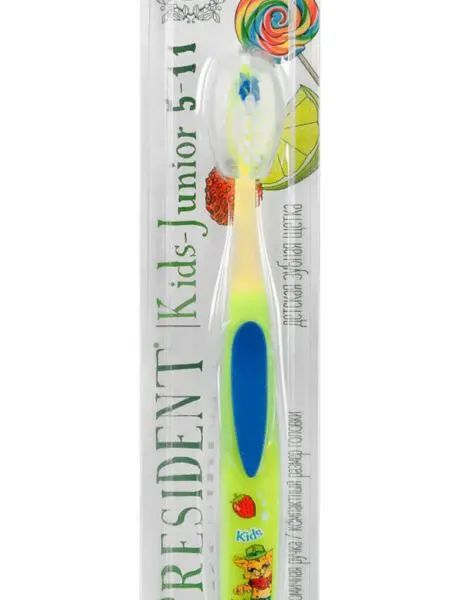 ПРЕЗИДЕНТ зубная щетка Kids мягк 5-11лет арт.624 (ПРЕМЬЕР-ПРОДУКТ, ИТАЛИЯ)
