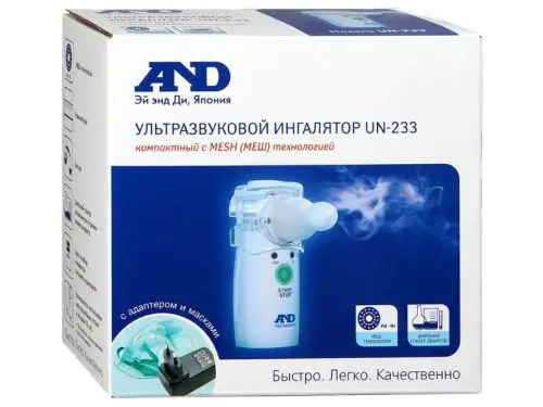 ИНГАЛЯТОР AND ультразвуковой арт.UN-233 (ЭЙ энд ДИ РУС, КИТАЙ)