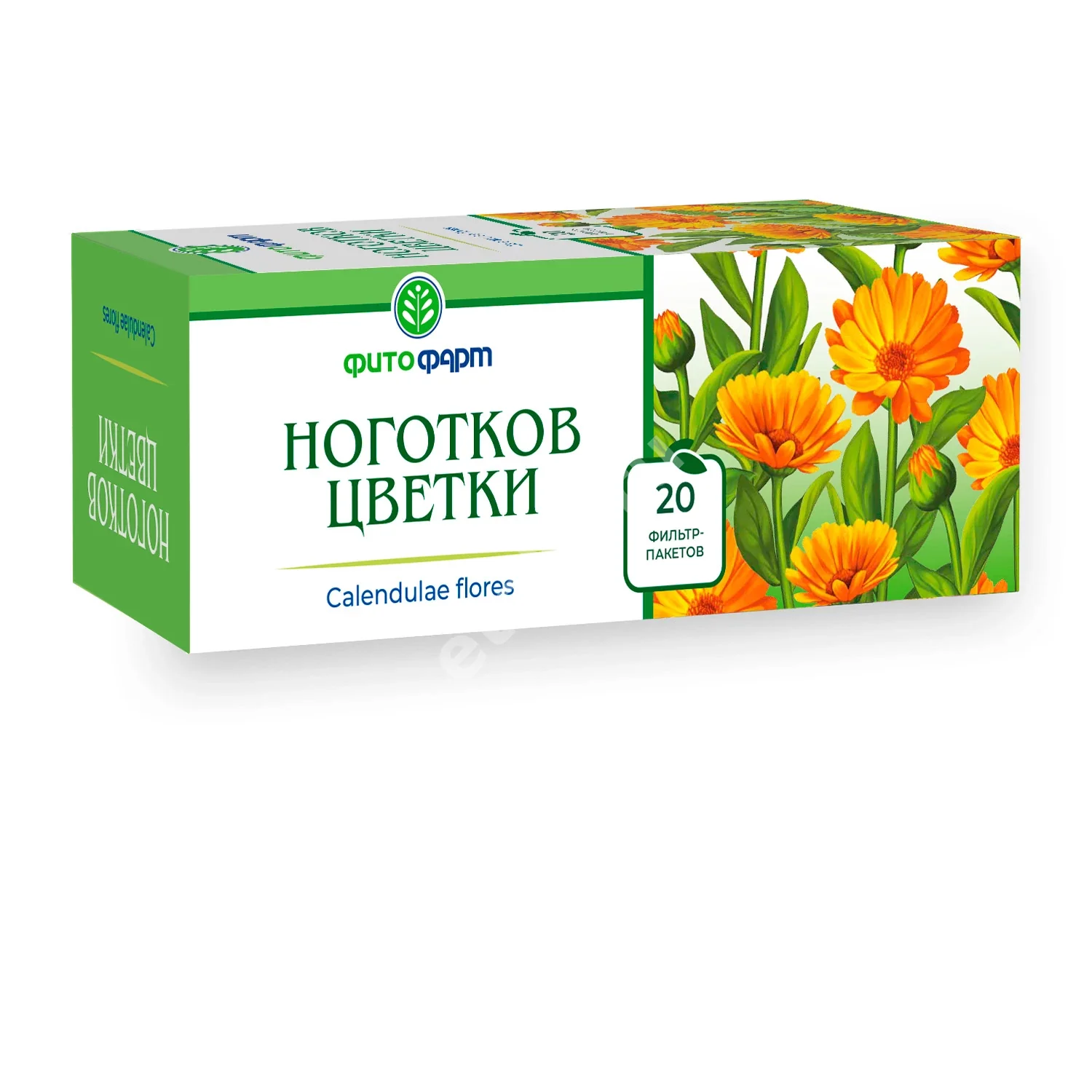 КАЛЕНДУЛЫ (НОГОТКОВ) ЦВЕТКИ сырье (фильтр-пак.) 1.5г N20 (ФИТОФАРМ, РФ)