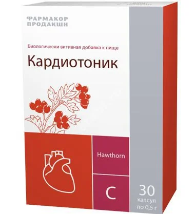 КАРДИОТОНИК капс. 0.25г N30 (ФАРМАКОР, РФ)