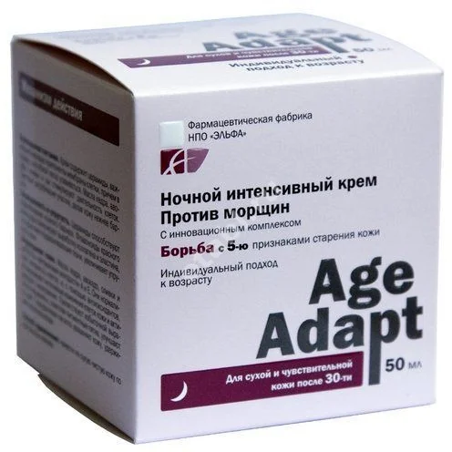 ЭЛЬФА Age Adapt крем ночной Против морщин интенсивный 50мл (ЭЛЬФА, ИНДИЯ)