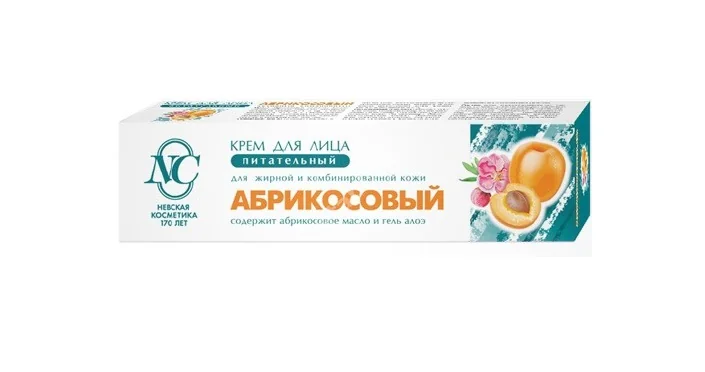 АБРИКОСОВЫЙ крем для лица питат д/жирн/комбинир кожи 40мл (Невская Косметика, РФ)