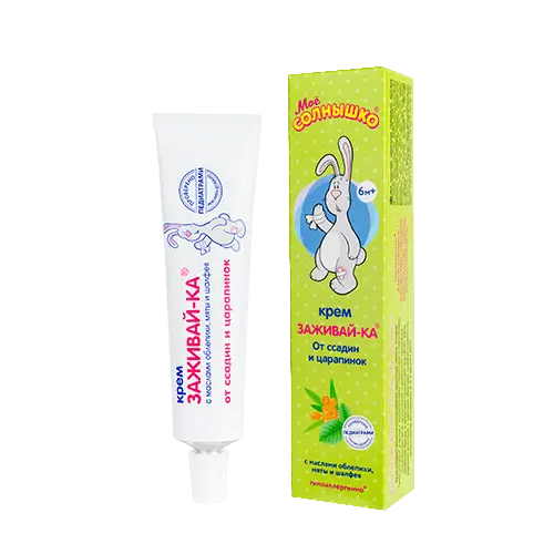 МОЕ СОЛНЫШКО Заживай-ка крем от царапин/ссадин 6м+ 46мл (АВАНТА, РФ)