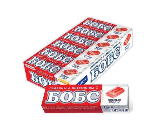 БОБС леденцы (шоубокс) 35г N12 Ассорти (МАК-Иваново, РФ)