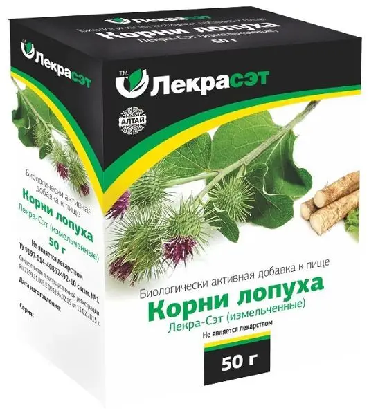 ЛОПУХА КОРЕНЬ фиточай 50г N1 (Лекра-СЭТ, РФ)