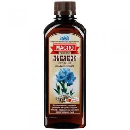 ЛЬНЯНОЕ МАСЛО (фл.) 450мл N1 (Аспера ПК, РФ)