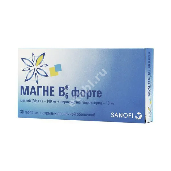 МАГНЕ В6 Форте табл. п.п.о. N30 (САНОФИ, ФРАНЦИЯ)