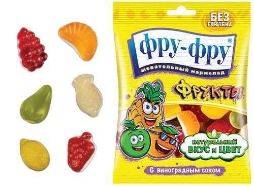 ФРУ-ФРУ мармелад Фруктовый коктейль 100г (СЛАДКАЯ СКАЗКА, ЧЕХИЯ)
