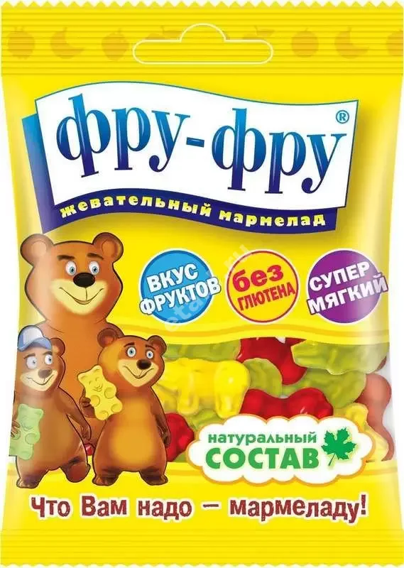 ФРУ-ФРУ мармелад Медведики 30г (СЛАДКАЯ СКАЗКА, ЧЕХИЯ)