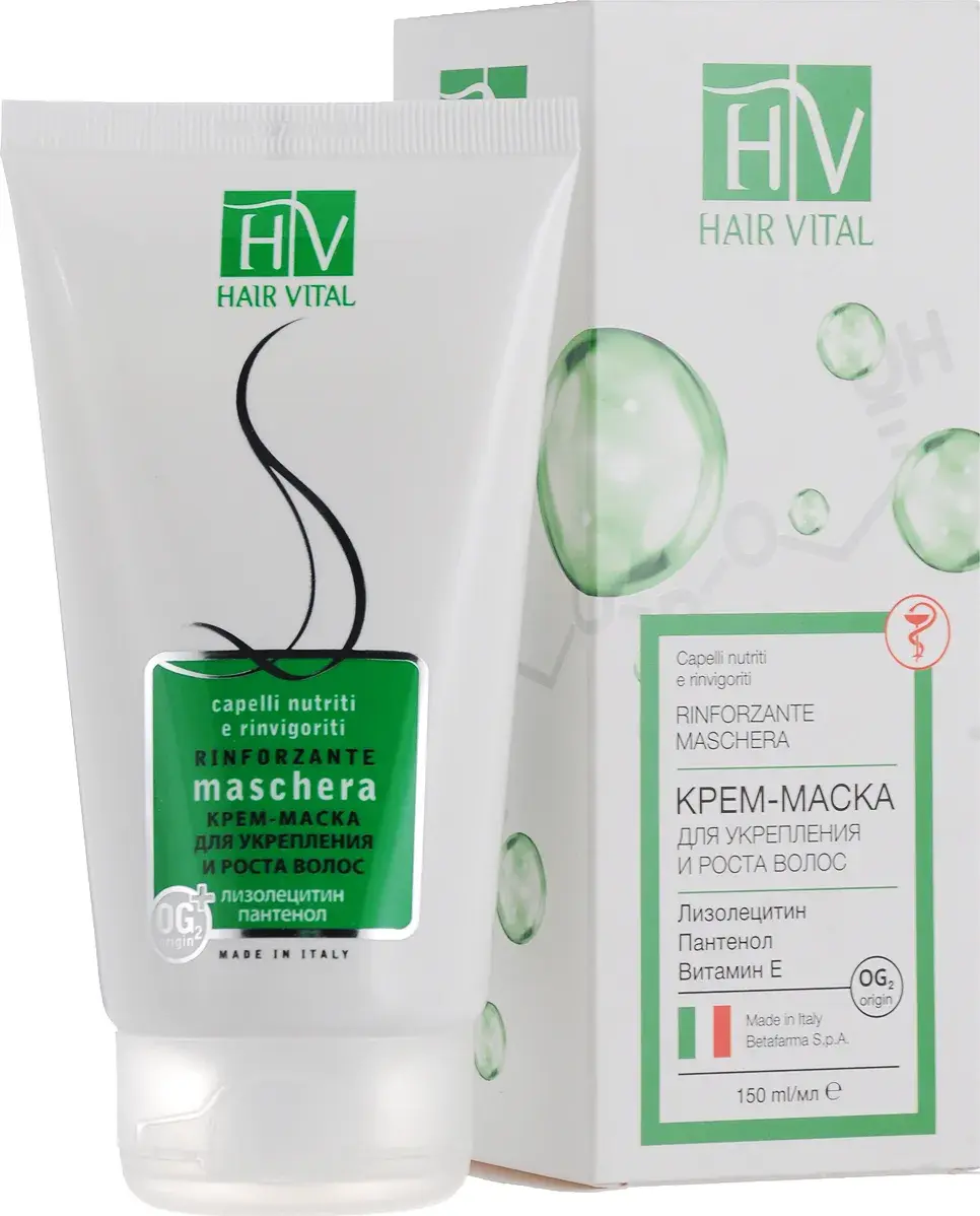 ХАИР ВИТАЛ (HAIR VITAL) маска для волос д/укрепления и роста волос 150мл (ПРЕМЬЕР-ПРОДУКТ, ИТАЛИЯ)