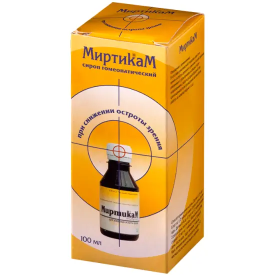 МИРТИКАМ сироп гомеоп. (фл.) 100мл N1 (Камелия НПП, РФ)