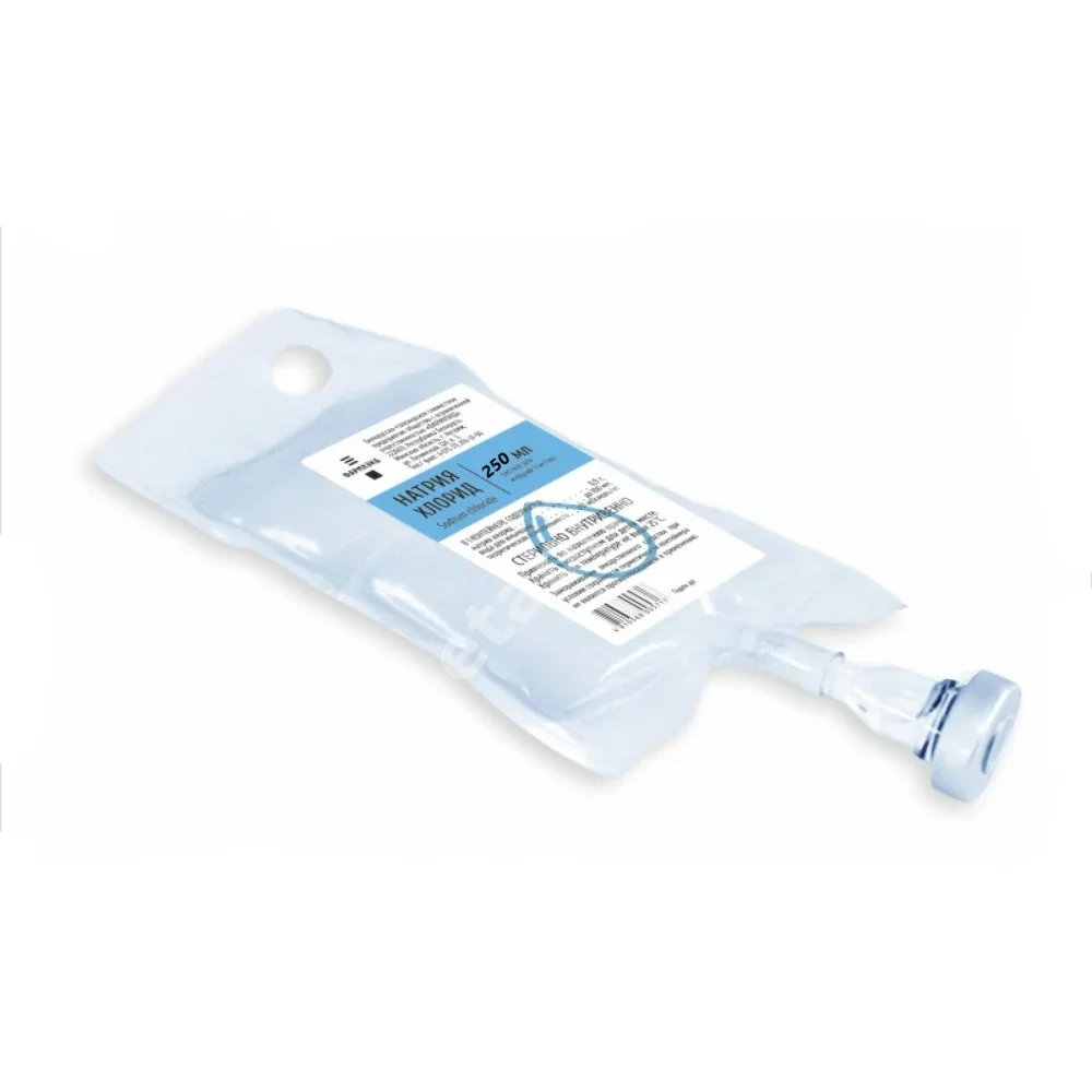 НАТРИЯ ХЛОРИД р-р д/инф. (конт.) 0.9% - 250мл N1 (Фармлэнд, БЕЛАРУСЬ)